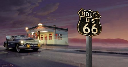 Route 66 by Chris Consani art print