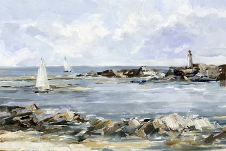 Rocky Shore Coastline II by Ethan Harper art print