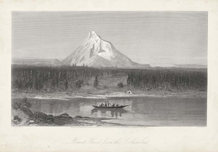 Mount Hood from the Columbia by William Cullen Bryant art print