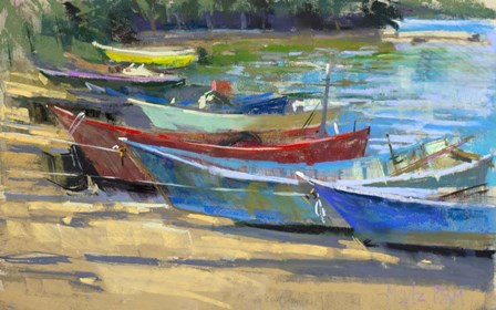 Fishing Boats Marta by Nancie King Mertz art print