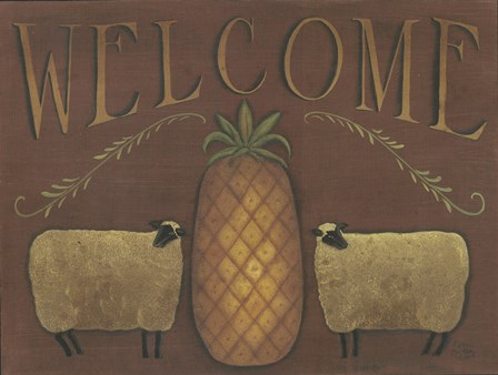 Welcome by Pam Britton art print