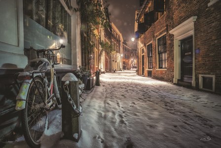 Winter Nighttime Street 1 by Martin Podt art print