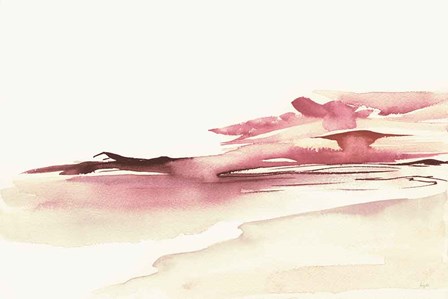 Pink Coastal Sunset by Kristy Rice art print