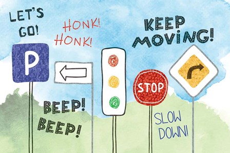 Road Signs by ND Art &amp; Design art print