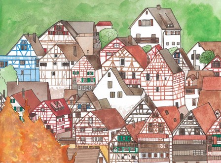 Small Town by Jen Bucheli art print