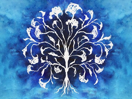 Coral Blues I by Elizabeth Medley art print
