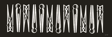 Laundry Clothespins by House Fenway art print