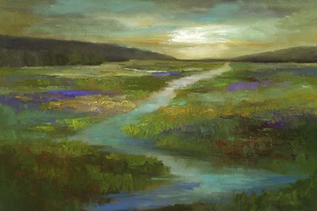 Wetlands in Autumn by Sheila Finch art print