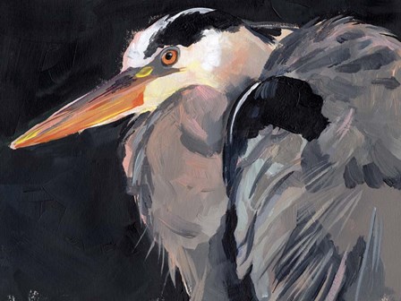 Great Heron II by Jennifer Parker art print