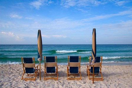 Beach Chairs by George Cannon art print
