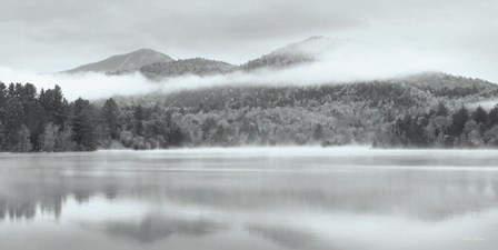 Foggy Mirror Lake by Lori Deiter art print