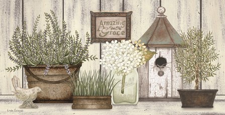 Collection of Herbs by Linda Spivey art print