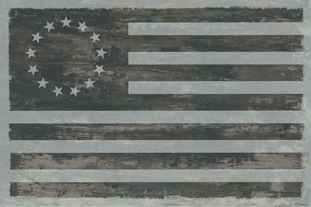 Slate American Flag by Sue Schlabach art print