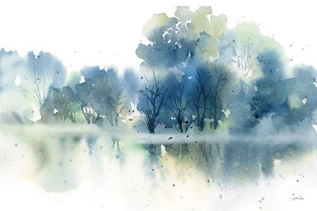 Blue Pond Reflections by Katrina Pete art print