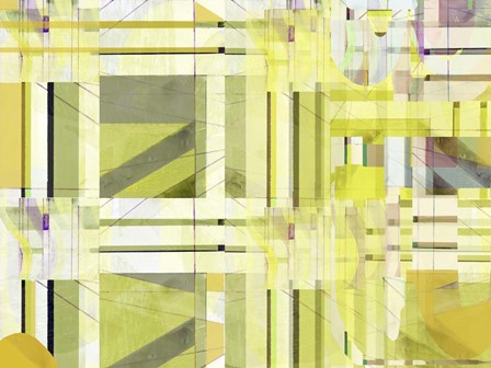 Yellow Curves III by Cartissi art print
