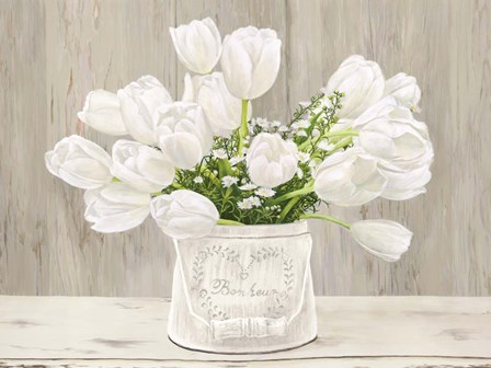 Country Bouquet (neutral) by Remy Dellal art print