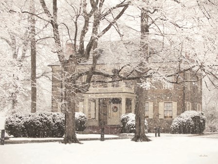Winter Home at Christmas by Lori Deiter art print