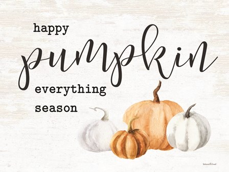 Happy Pumpkin Everything Season by Lettered &amp; Lined art print