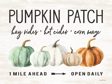 Pumpkin Patch by Lettered &amp; Lined art print