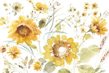 Sunflowers Forever 03 by Lisa Audit art print