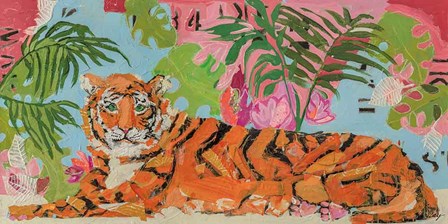 Tiger at Rest by Kellie Day art print