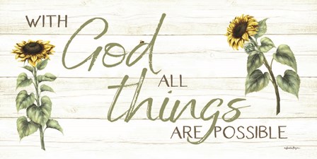 With God All Things Are Possible by Susie Boyer art print