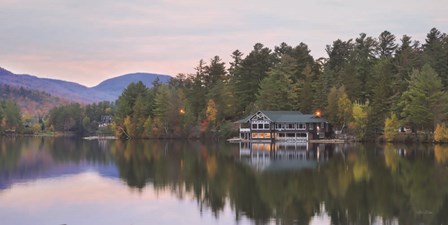 Mirror Lake Sunset Reflections by Lori Deiter art print