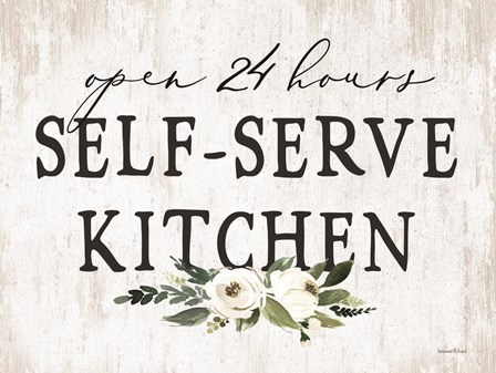 Self-Serve Kitchen by Lettered &amp; Lined art print