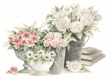Farmhouse Florals II by Cindy Jacobs art print