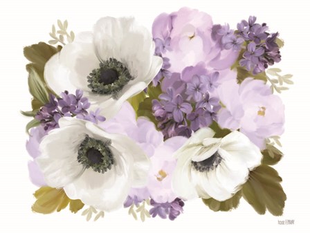 Lilacs and Anemones by House Fenway art print