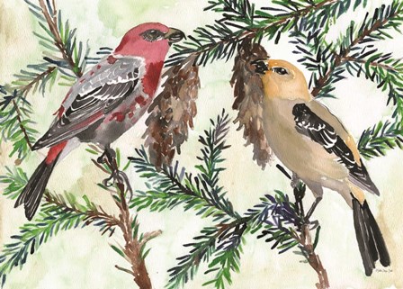 Bird and Branch Duet by Stellar Design Studio art print