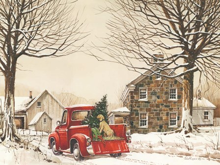 Tucker&#39;s First Christmas by John Rossini art print