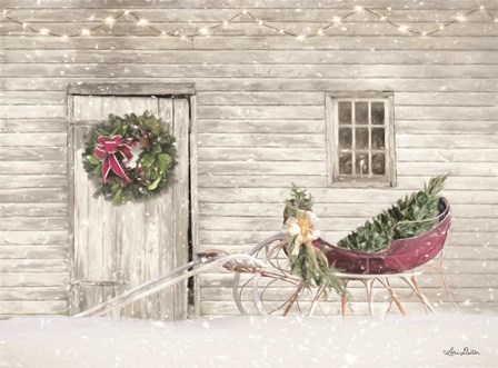 Old Farm Christmas by Lori Deiter art print