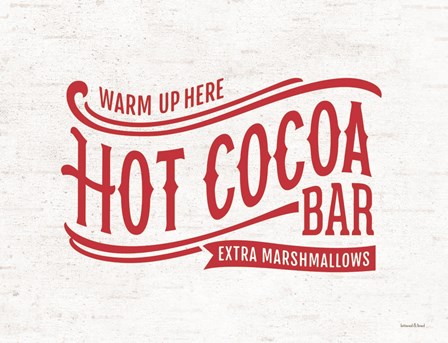 Hot Cocoa Bar by Lettered &amp; Lined art print