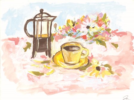 A Good Morning for Coffee by Jessica Mingo art print