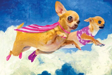Chick Chihuahua and Darlene by Porter Hastings art print