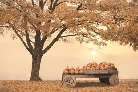 Autumn Leaves and Pumpkins Please by Lori Deiter art print