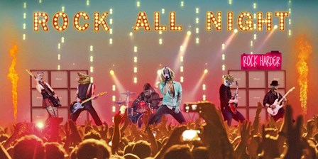 Rock is Alive! by VizLab art print