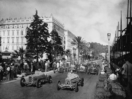 Start of the 1933 Nice Grand Prix art print