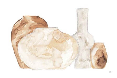 Neutral Vases I by Chris Paschke art print