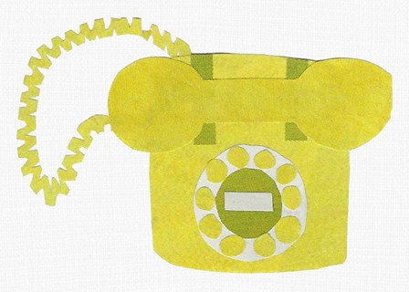 Retro Telephone II by Jen Bucheli art print
