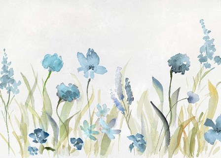 Blue Wildflowers by Lanie Loreth art print