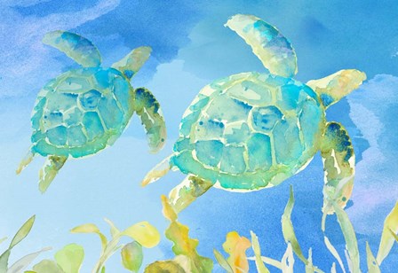 Turtles Ascend by Lanie Loreth art print