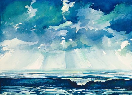 Clouds and Ocean by Bruce Nawrocke art print