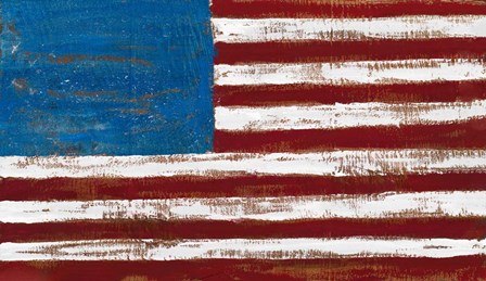 Artistic American Flag by Gina Ritter art print