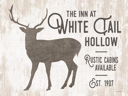 White Tail Hollow by Lettered &amp; Lined art print