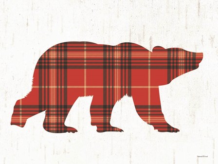 Plaid Bear by Lettered &amp; Lined art print