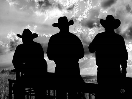 Three Cowboys by Nathan Larson art print