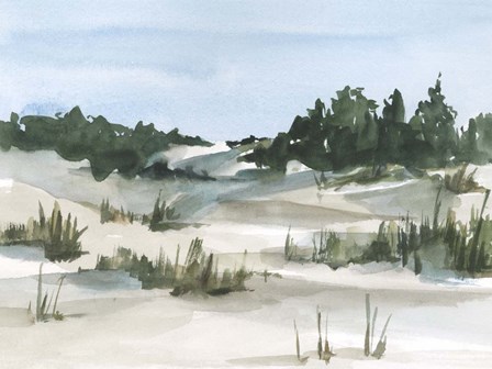 Watercolor Sand Dunes II by Ethan Harper art print