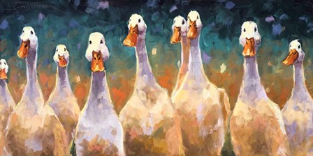 Those Darn Ducks by Sarah Webber art print